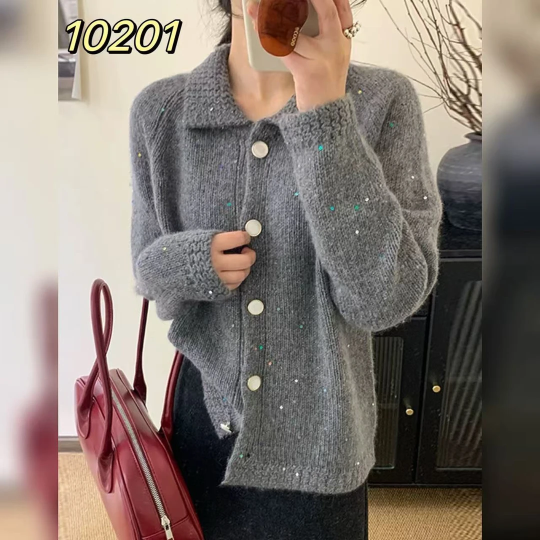 10201（部分无水洗唛，介意慎拍） SANFAN新款针织衫
