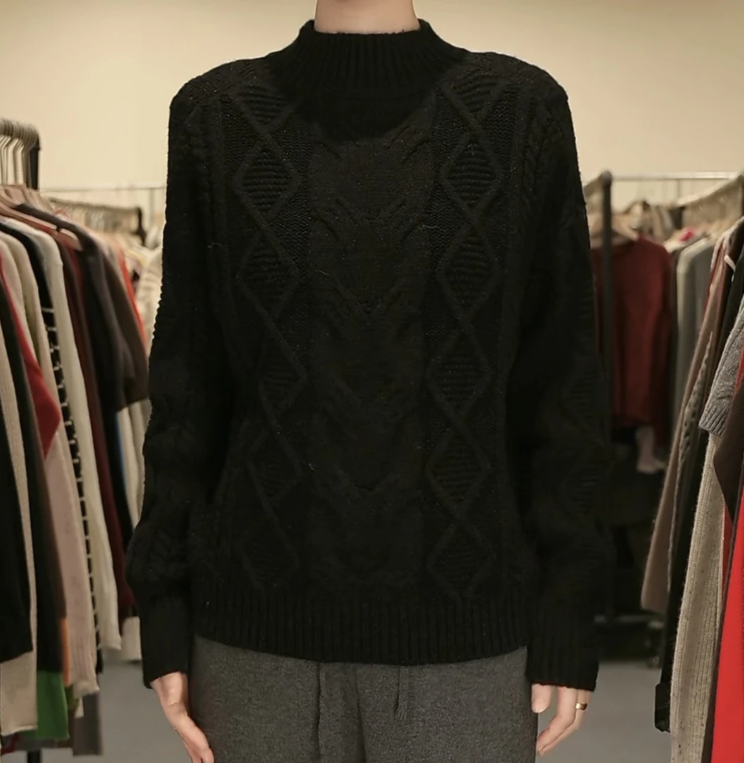 2814（部分无水洗唛，介意慎拍）SANFAN新款针织衫