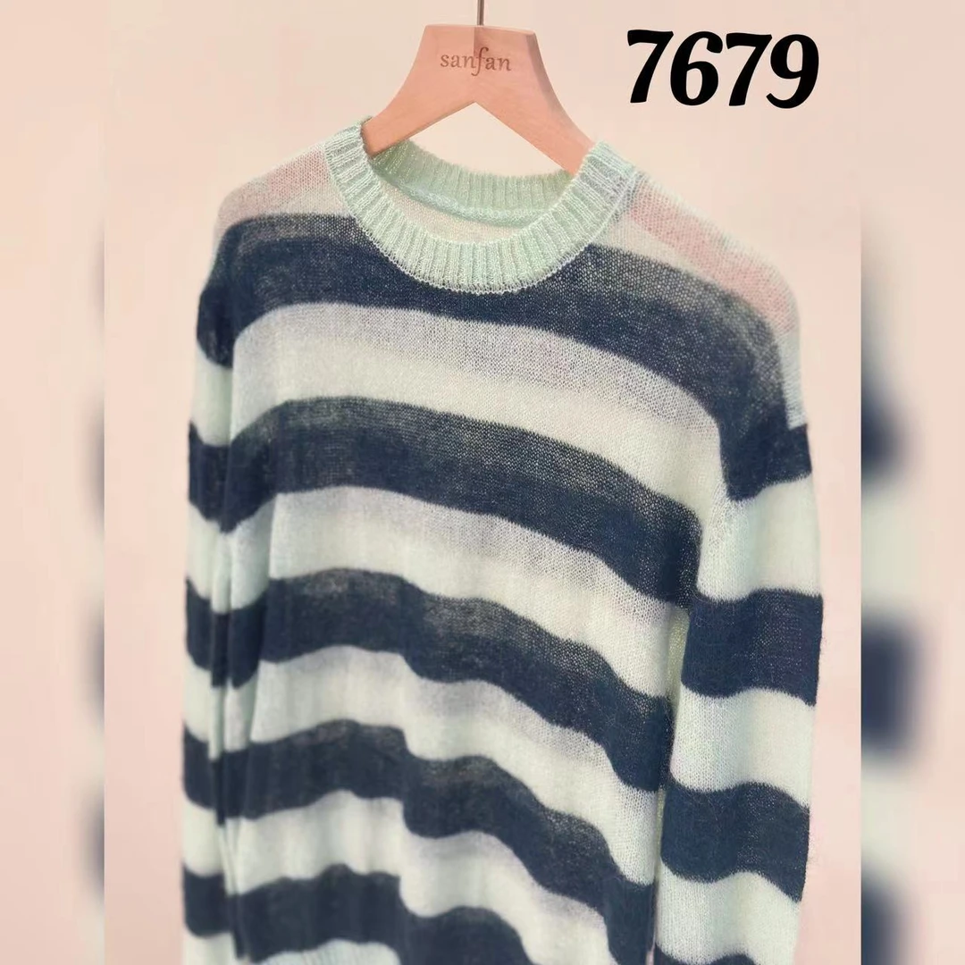 7679（部分无水洗唛，介意慎拍) SANFAN 新款针织衫