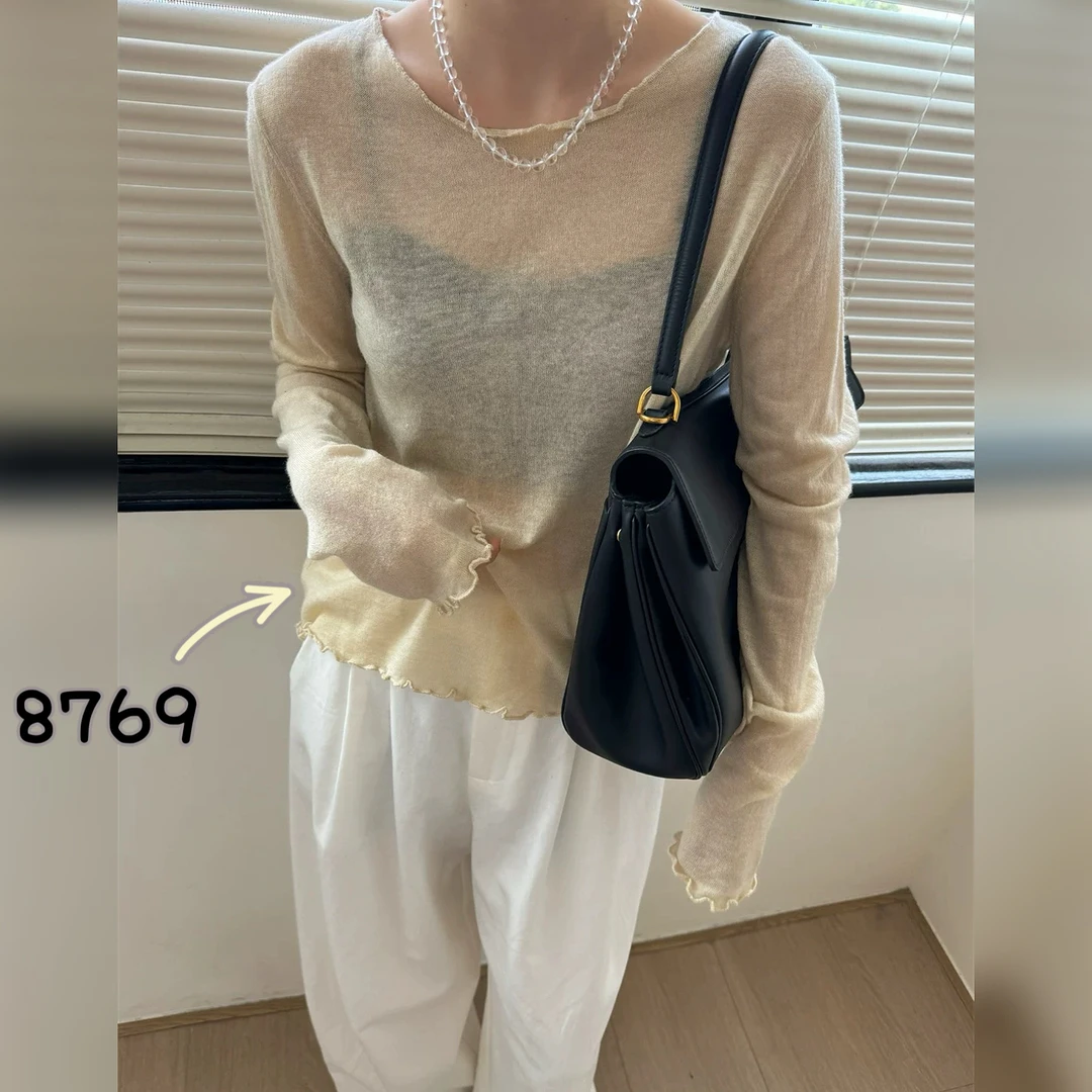 8769（部分无水洗唛，介意慎拍）SANFAN新款针织衫