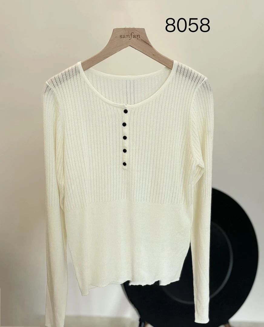 8058（部分无水洗唛，介意慎拍）SANFAN新款针织衫