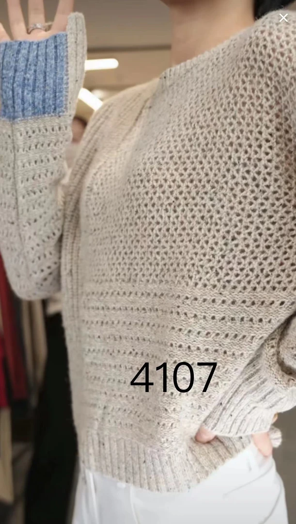 4107（部分无水洗唛，介意慎拍） SANFAN新款针织衫