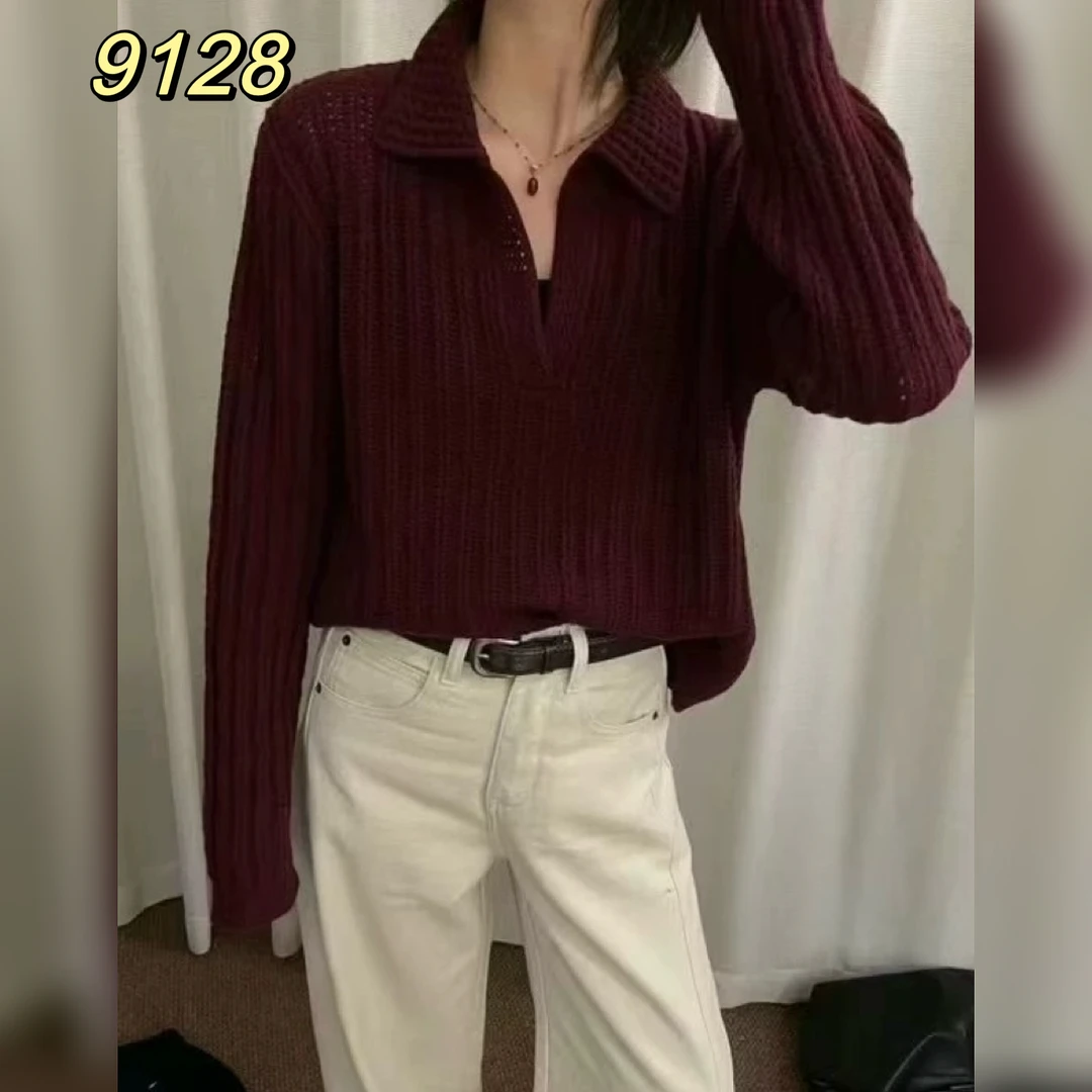 9128（部分无水洗唛，介意慎拍）SANFAN新款针织衫