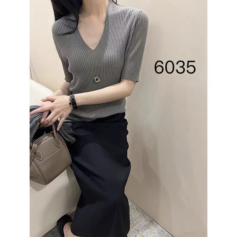 6035  部分无水洗唛，介意慎拍）SANFAN新款针织衫