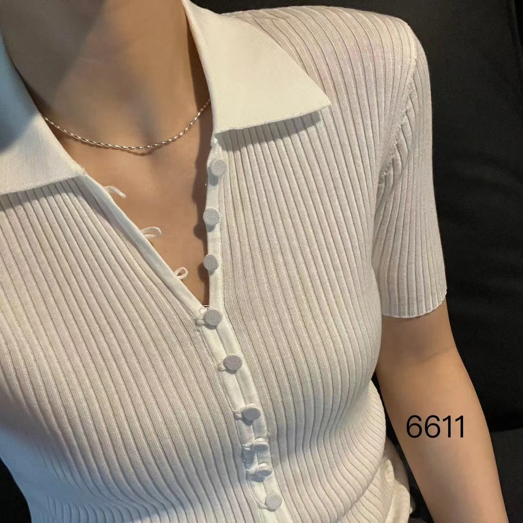 6611 （部分无水洗唛，介意慎拍）SANFAN新款针织衫