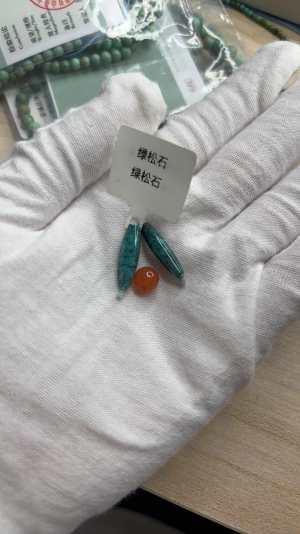 天然小米珠链多圈