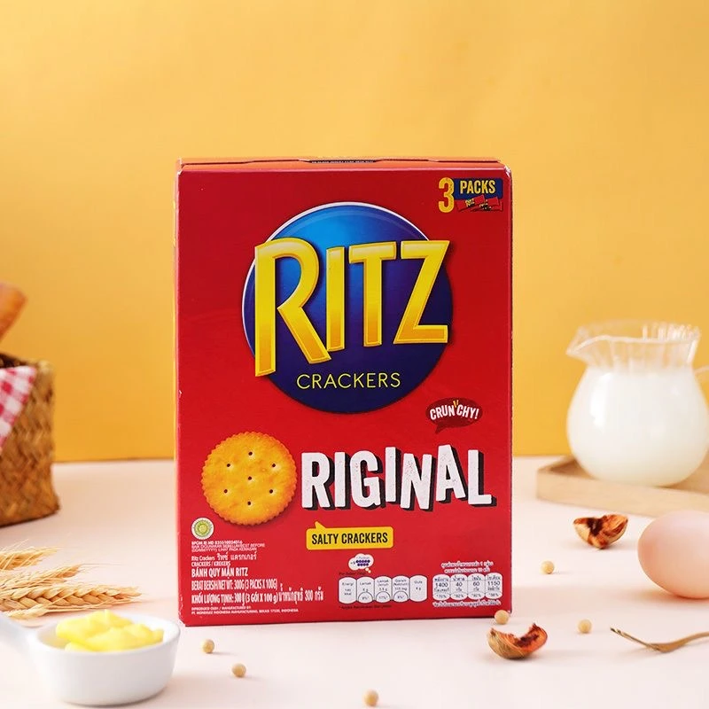 【双12】印尼进口卡夫RITZ乐之原味饼干咸味薄片饼干小圆饼零食