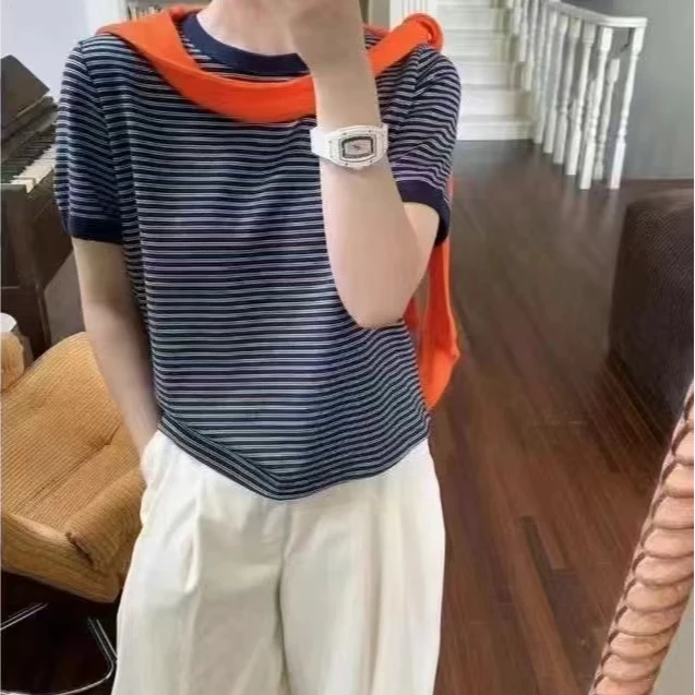 2024早秋韩版气质百搭T恤显高显瘦通用链接