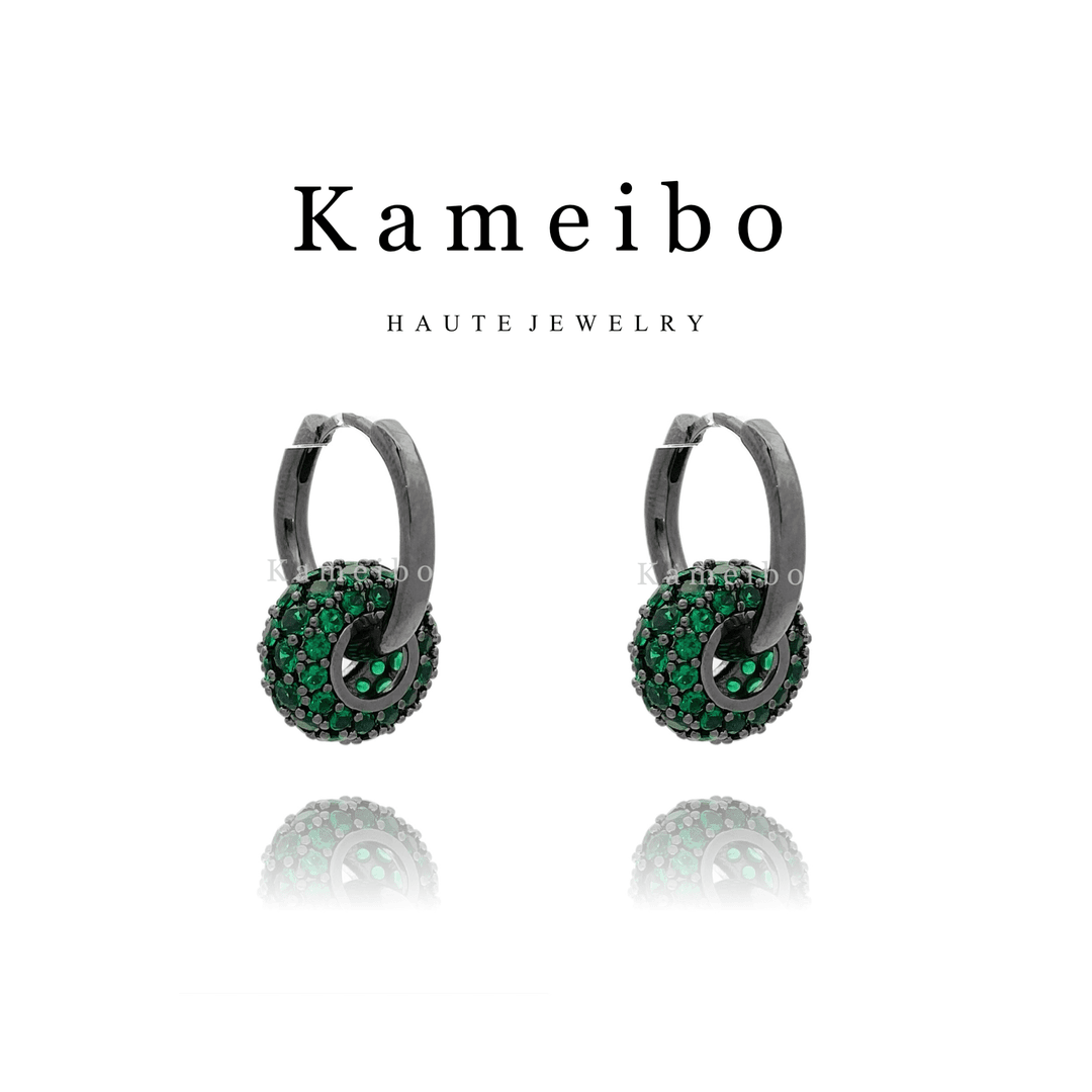 铜合金耳饰 Ka·曜翠DK5276高级感网红气质时尚轻奢百搭耳扣耳环