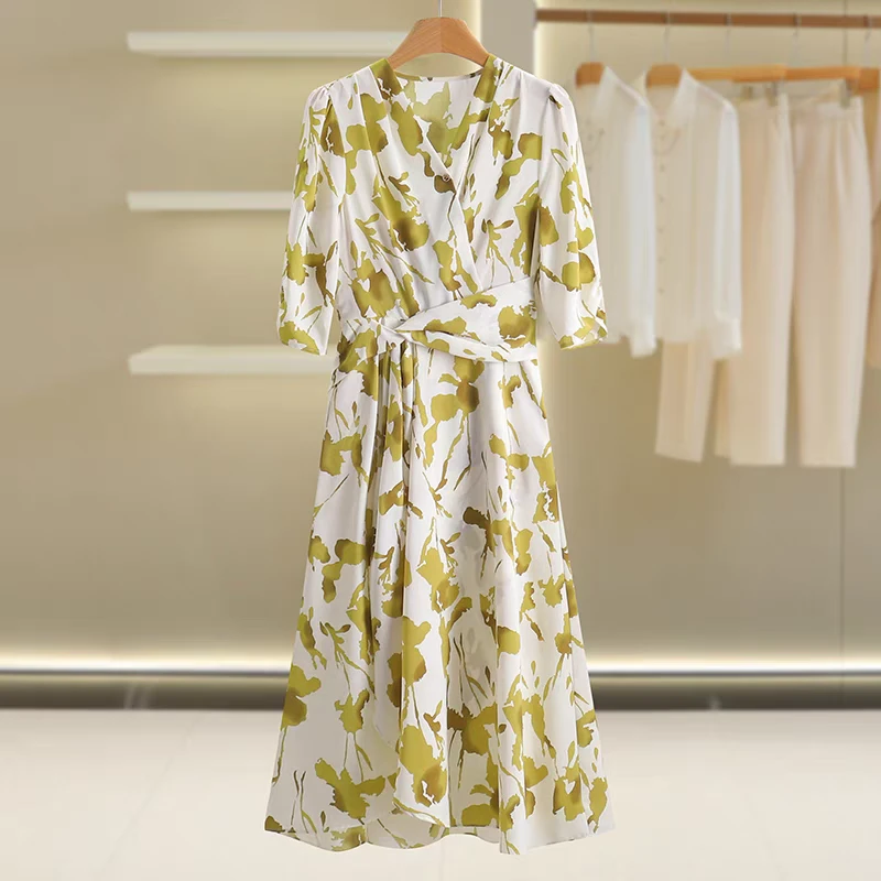 【丽姐专属】801-850高级感气质连衣裙新款高端收腰显瘦裙子