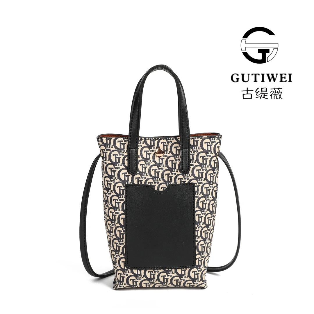 GUTIWEI(12*6*20)秋冬新款轻奢百搭女士潮流复古手机包GTW8304
