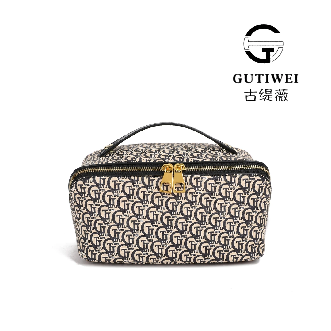 【长23*宽12*高12】GTW8313I/多功能女士手提便捷印花化妆收纳包