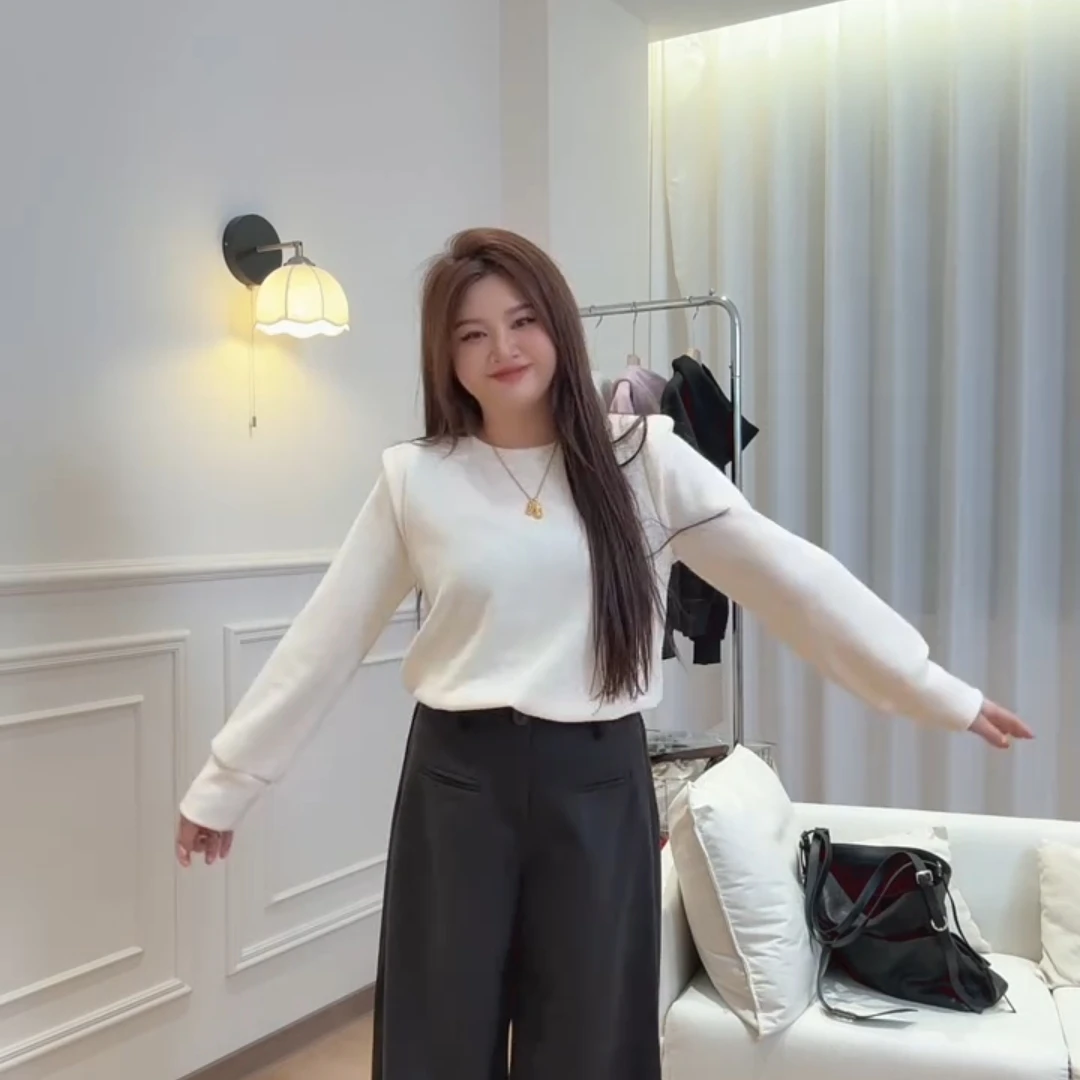 秋冬新款打底衫冬季女韩版修身设计感外穿百搭长袖上衣潮