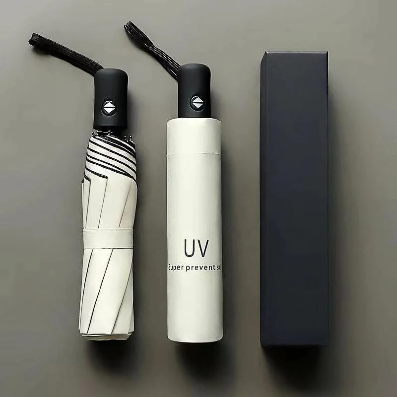 炎禹折叠手动全自动雨伞晴雨两用伞小巧防紫外线黑胶遮阳伞晴雨伞