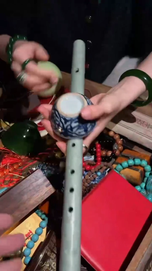 【闪购商品】瓷盖碗摆件