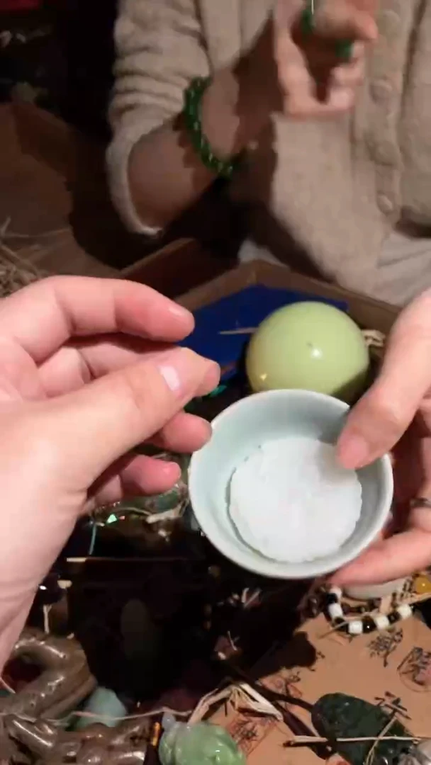 【闪购商品】瓷盖碗摆件
