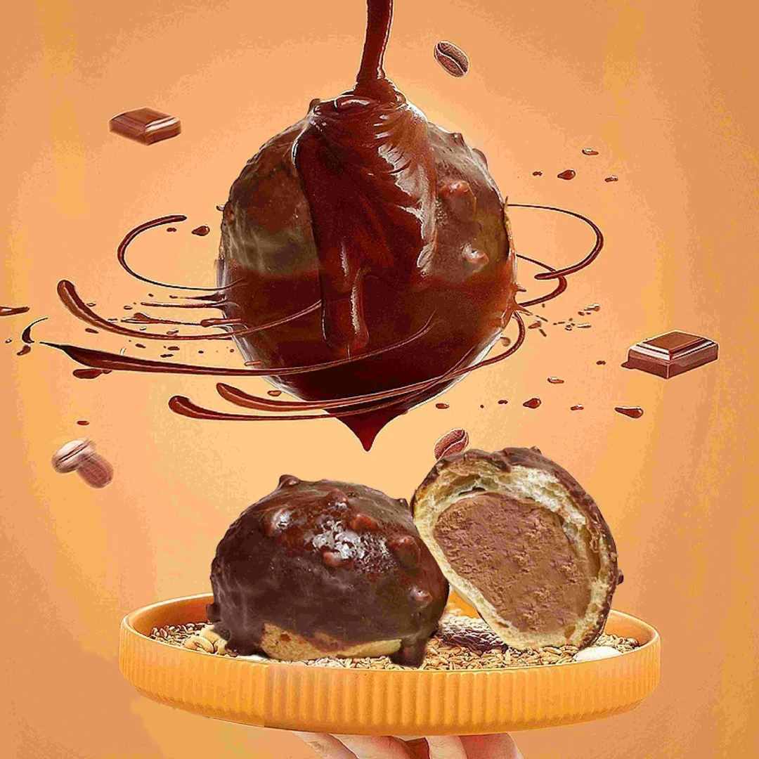 小养梦龙派榛子巧克力爆浆泡芙纯脂巧克力蛋糕流心口感好吃搭配