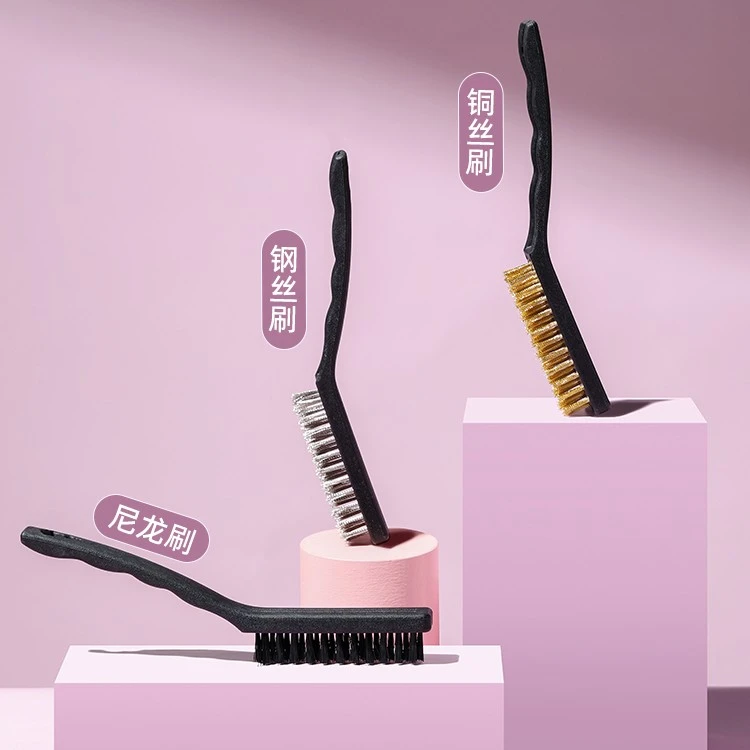 米木家用煤气灶清洁刷强力去污灶台钢丝刷子燃气灶大号锅刷钢丝刷