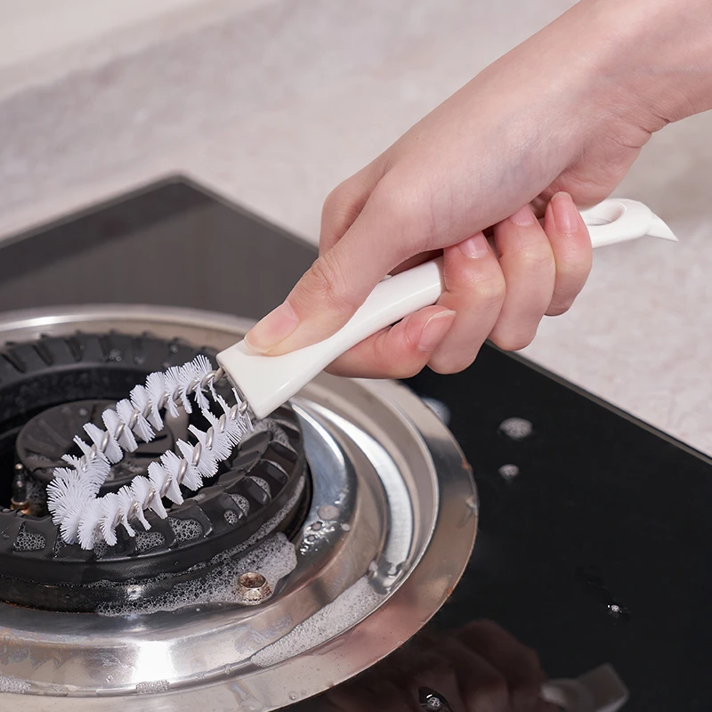 米木硬毛清洁刷强力煤气炉灶去污刷子厨房多用多用缝隙清洗刷日式