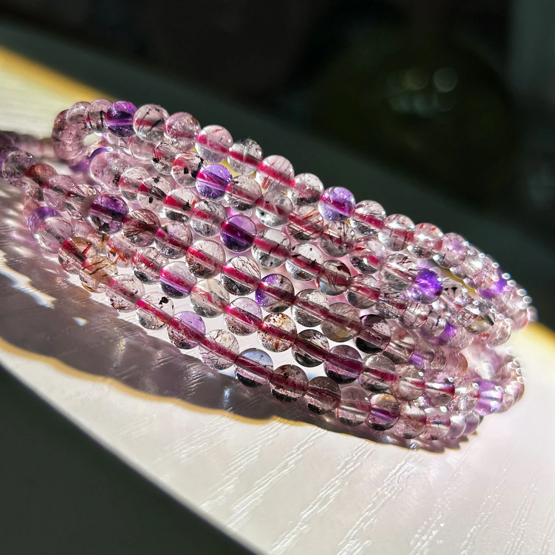 天然水晶超七多圈女士手链