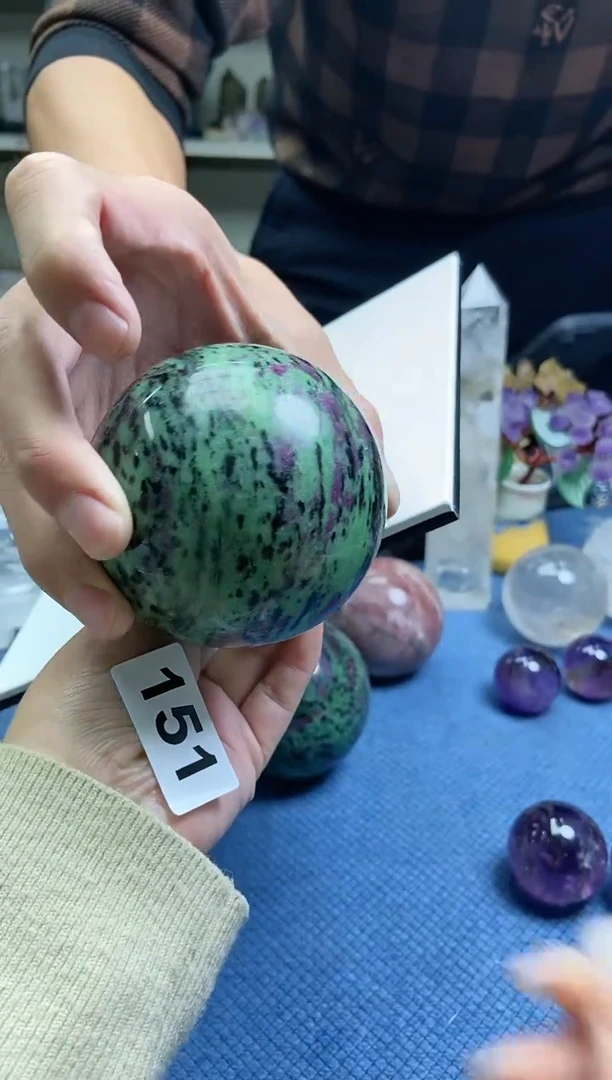 【闪购商品】水晶球7+-/151未镶嵌红绿宝多样性发一件