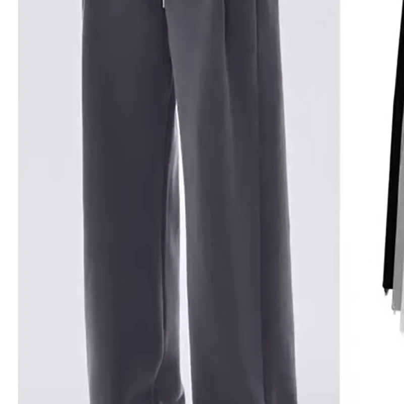 灰色运动裤脚口隐形拉链9972 710