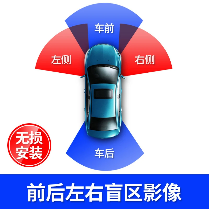 右侧盲区摄像头汽车右视辅助系统高清夜视AHD超清前后视车载通用