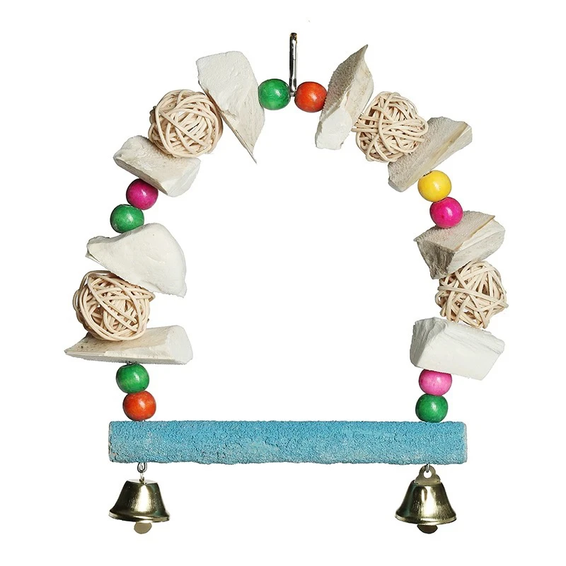 墨鱼骨串虎皮玄凤牡丹鹦鹉补钙磨牙用品鸟食松鼠吊串啃咬玩具用具