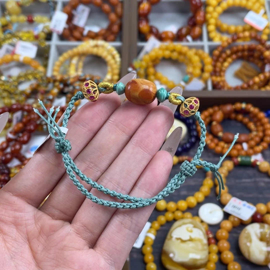 琥珀手链未镶嵌c00085手链