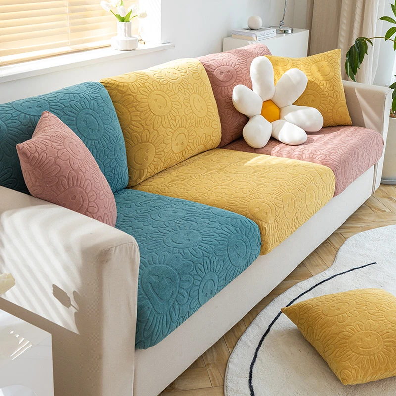 太阳花四季通用全盖沙发套罩加厚盖布巾弹力盖巾防尘沙发盖布防猫