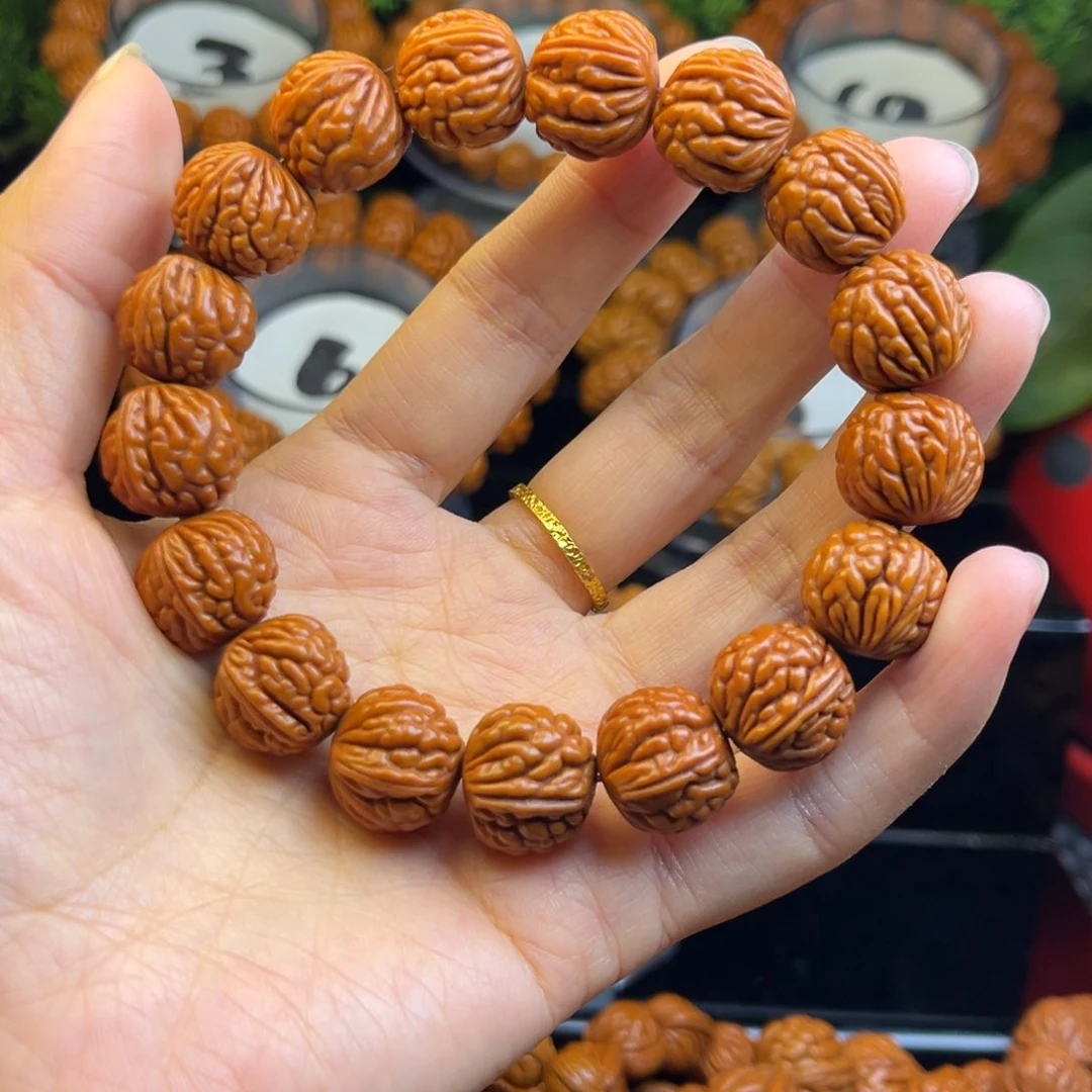 桃核手串荔枝满天星