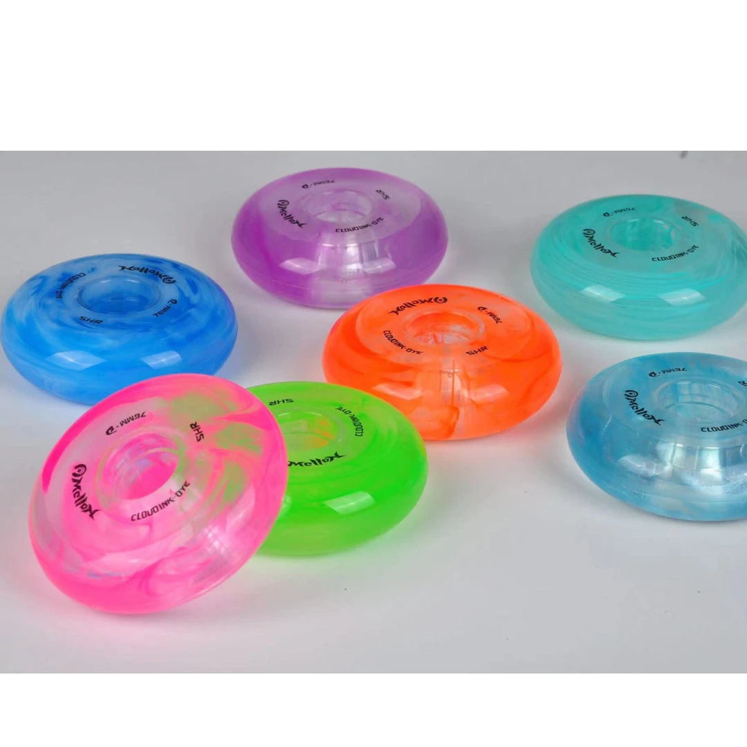 天博云之墨染轮专业平花轮轮滑鞋溜冰鞋旱冰鞋超弹耐磨轮子83A