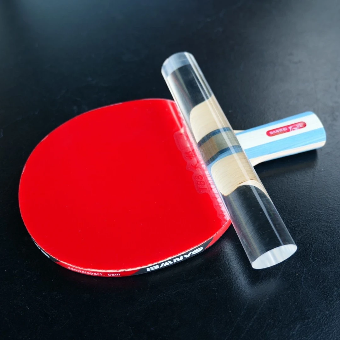 实心乒乓球拍粘拍滚胶棒 水晶透明压胶棒 粘乒乓球底板胶皮专用