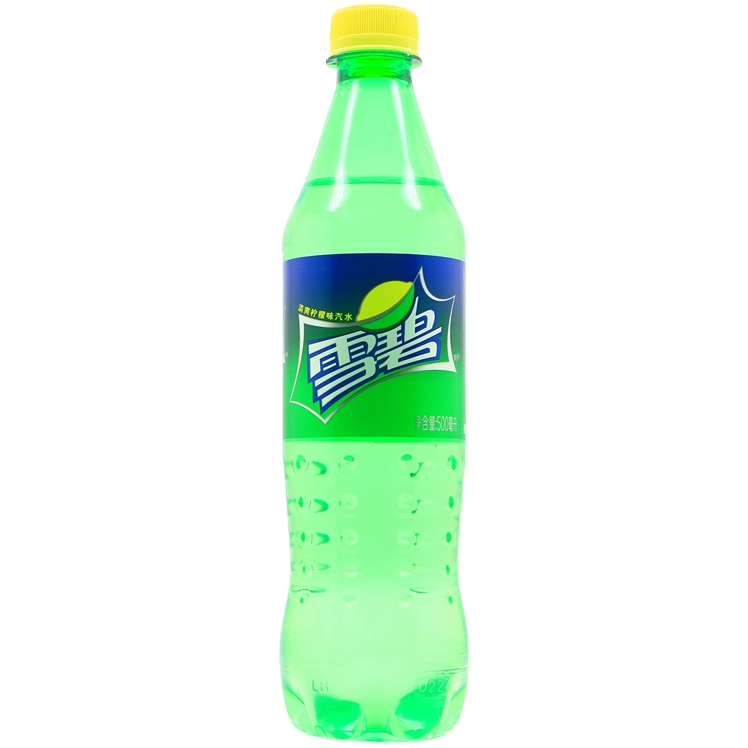 雪碧 清爽柠檬味汽水500ml 碳酸饮料汽水 常温 瓶装