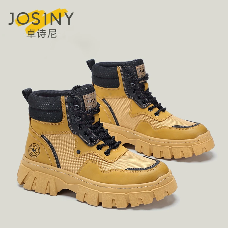 时尚休闲夏季透气马丁靴厚底靴子短靴