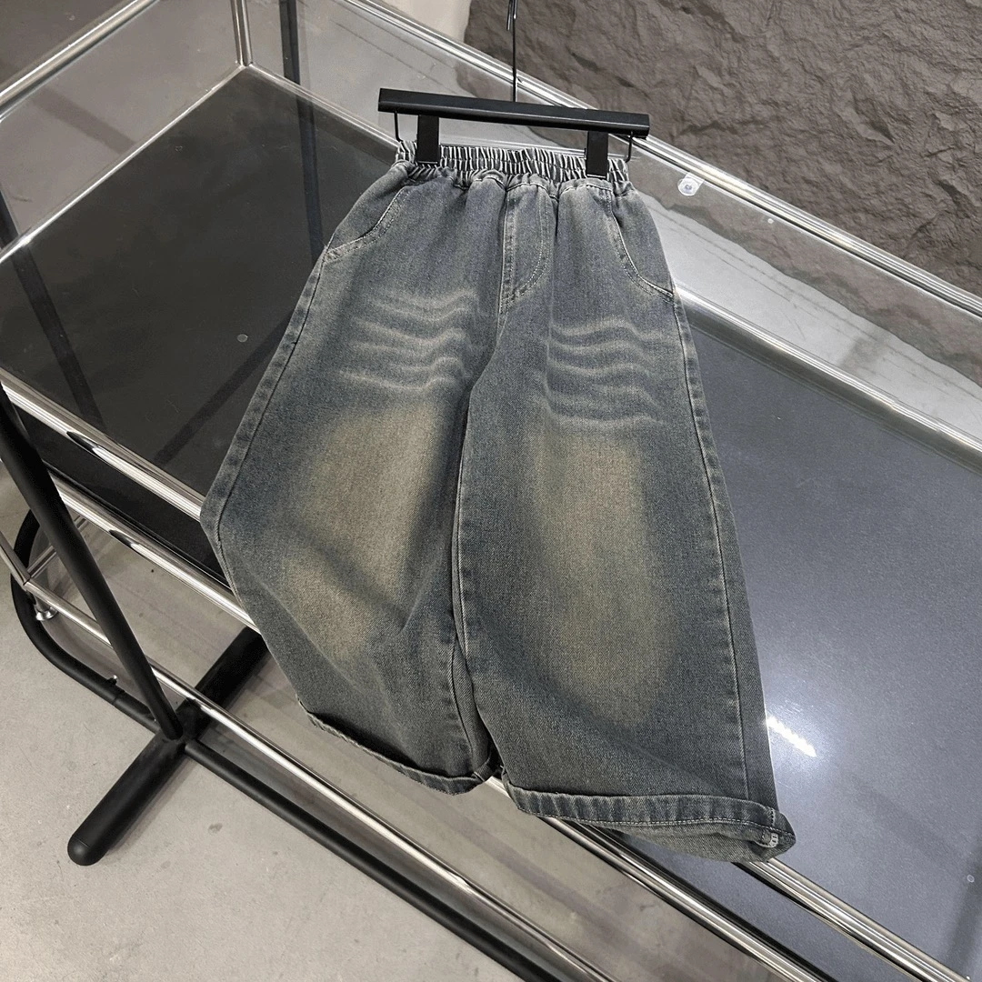 【游子kids】秋季新款港风复古直筒大童牛仔裤男童牛仔裤百搭阔腿