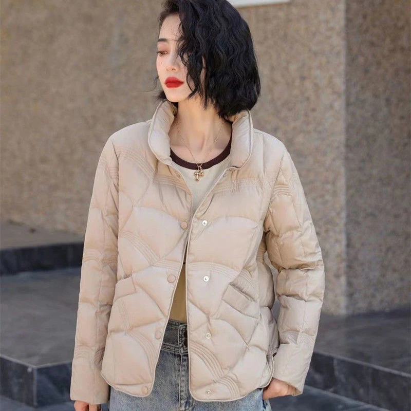 波司豋冬季短款轻薄羽绒服女小个子2023年新款今年爆款白鸭绒外套