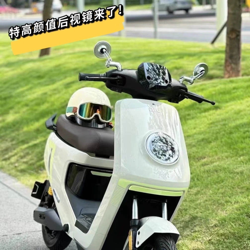 适用九号MMAX90 F90小牛MQiL M2 MS电动车复古后视镜反光镜通用