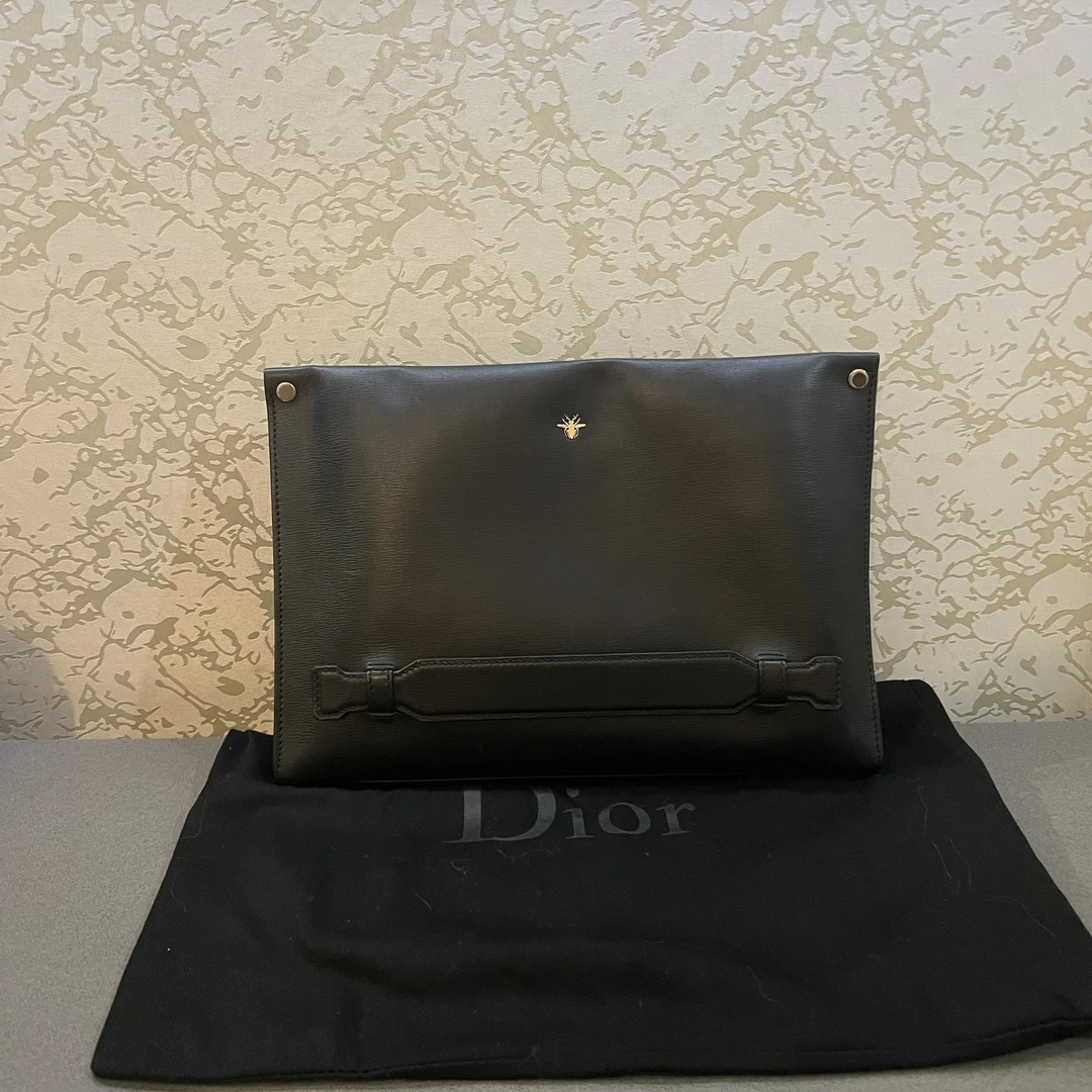 95新 DIOR/迪奥 蜜蜂高价款男士手拿包 鱼鱼