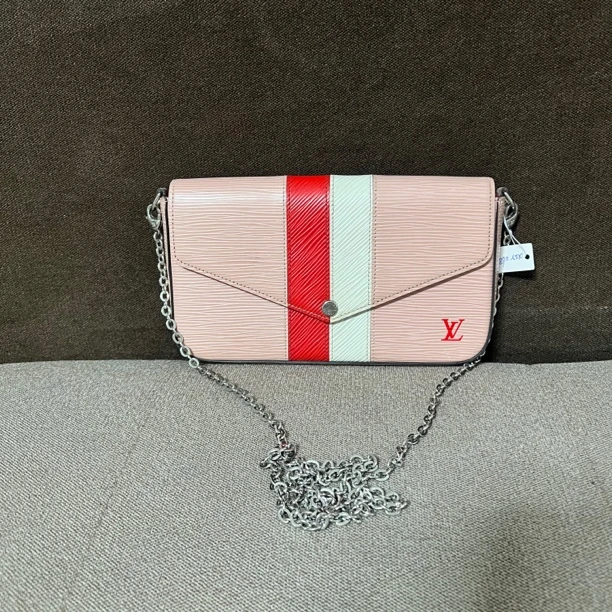 95新 LouisVuitton/路易威登 水波纹三合一链条包 鱼鱼
