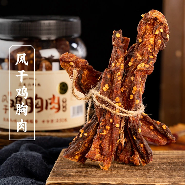 三关六码头风干鸡胸肉香辣五香手撕肉条脂耐嚼解馋低代餐即食零食