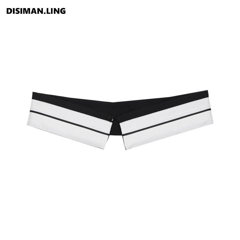 迪丝嫚苓原创拼色撞色装饰腰封百搭时尚修饰小众单品男款