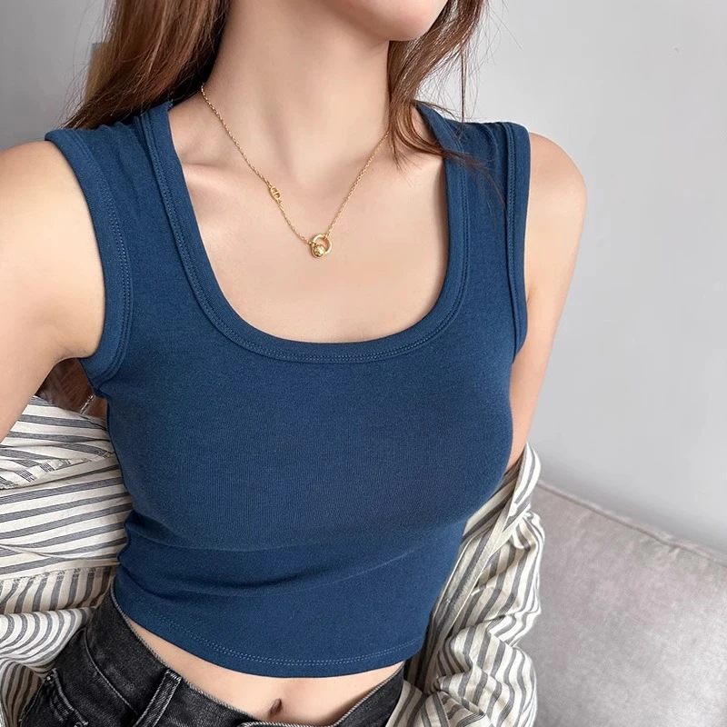 工字吊带背心女内搭2025秋冬新款宽肩带遮副乳硫酸铜穿搭上衣外穿