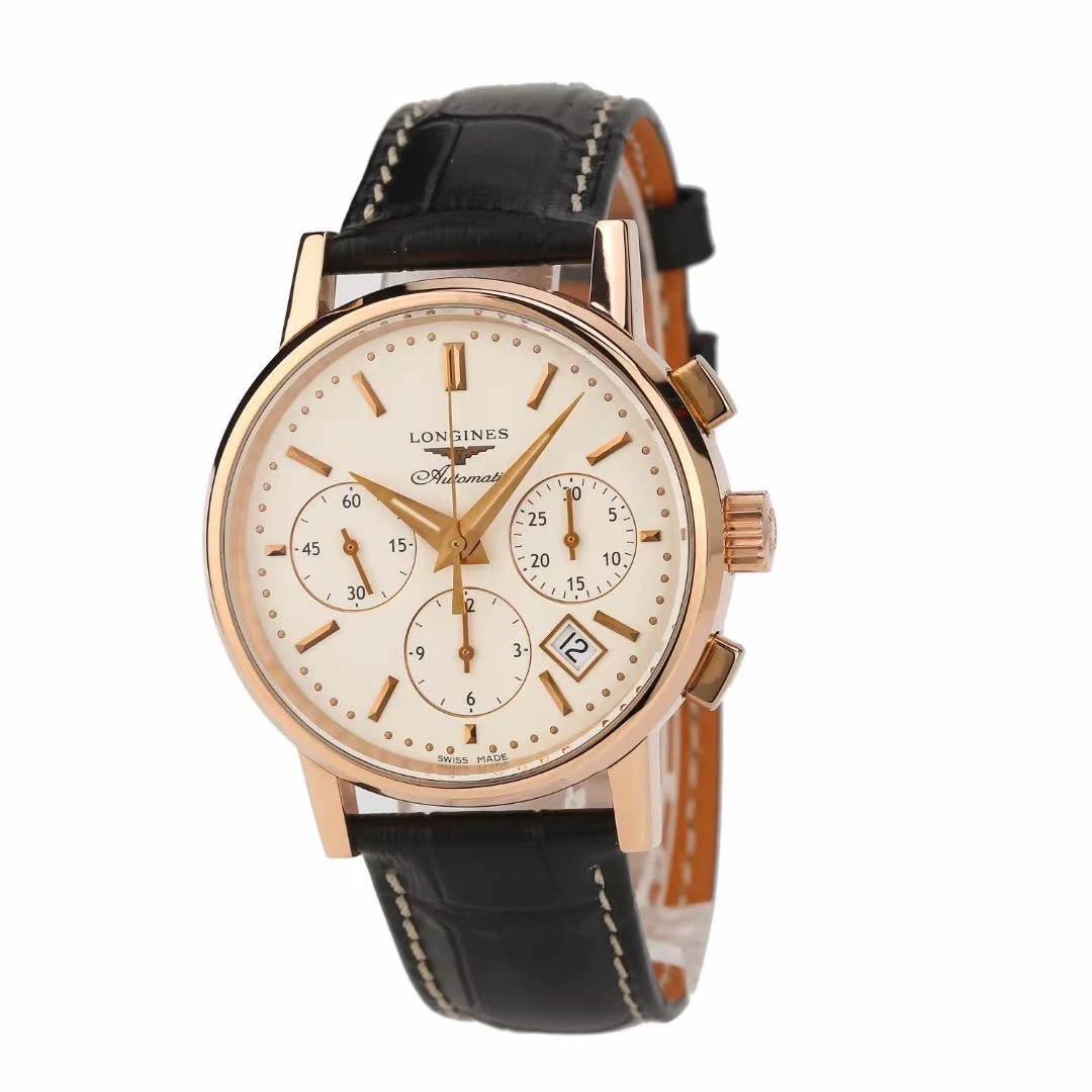 95新 Longines/浪琴 淘只/自动男表L2.733.8.72.2表径39公价69400