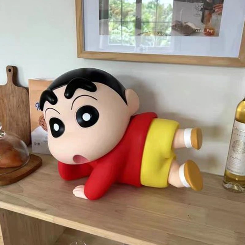 【高质量】蜡笔小新新之助大号躺姿小新经典造型躺资葛优躺手办