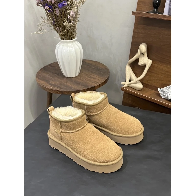 断码孤品双11平替好物皮毛一体雪地靴桑坡301-500秋冬雪地靴