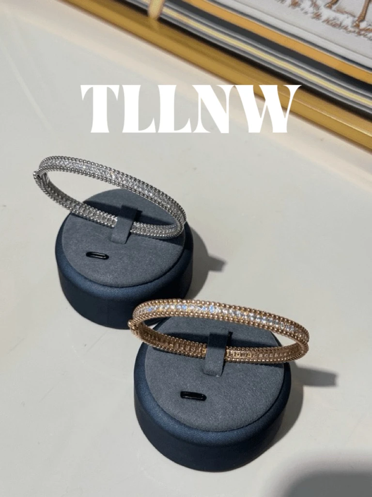 925银合成锆石手镯 原创TLLNW单排万花筒手镯