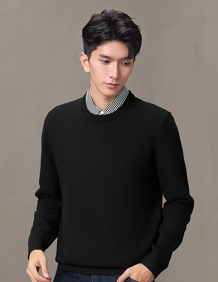 X01-200男士假两件毛衣针织（直播专用）