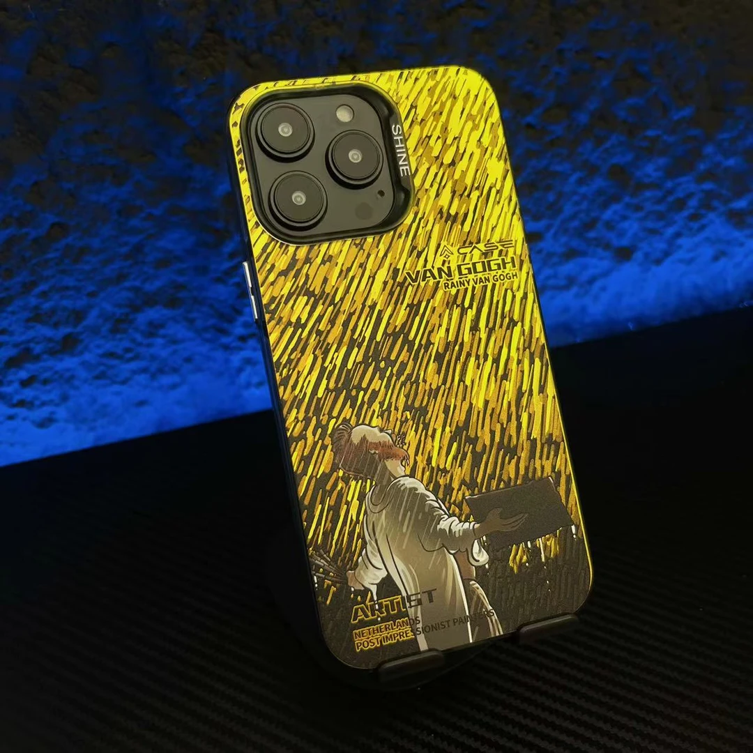 梵高的救赎适用苹果15promax手机壳iPhone14艺术13油画12变色龙11