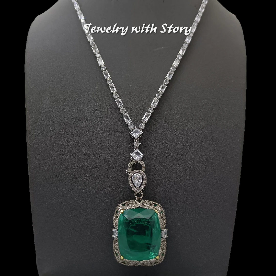 铜合金合成锆石项链 LL3ZSS-31281  项链气质时尚轻奢欧美精致